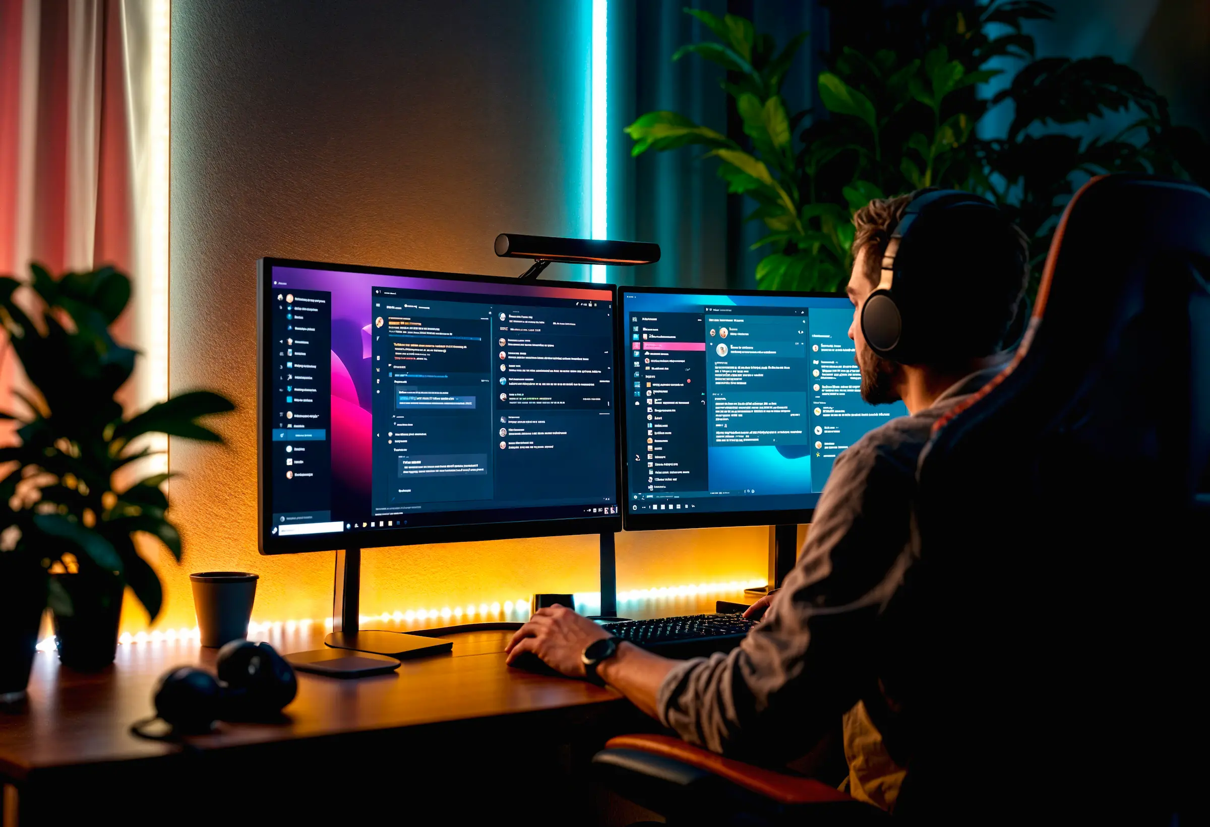 Programador desarrollando software